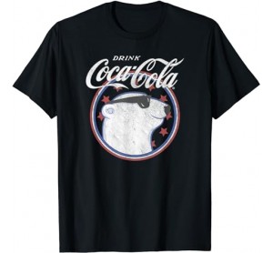 Coca Cola Fourth o f July Drink Cool Polar Bear T-Shirt